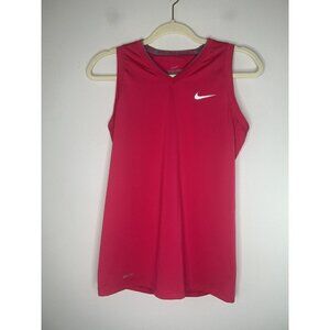 Nike Pro Combat Womens Hot Pink Athletic Tank Sleeveless Stretch Dri Fit Small